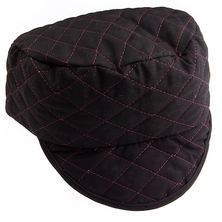 Forney Quilted Black Skull Cap, Size 7-1/4 55854